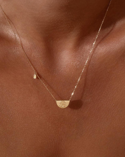 Golden Radiance Citrine & Diamond Necklace 4