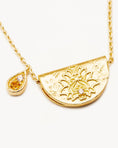 Load image into Gallery viewer, Golden Blossom Citrine Necklace with Lab-Grown Diamond Charm
