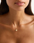 Load image into Gallery viewer, Elegant Solid Gold Round Pendant Necklace
