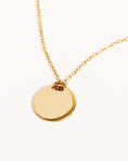 Load image into Gallery viewer, Elegant Solid Gold Round Pendant Necklace
