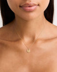 Load image into Gallery viewer, Elegant Solid Gold Round Pendant Necklace
