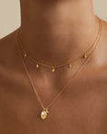 Load image into Gallery viewer, Golden Grace Teardrop Charm Choker Necklace
