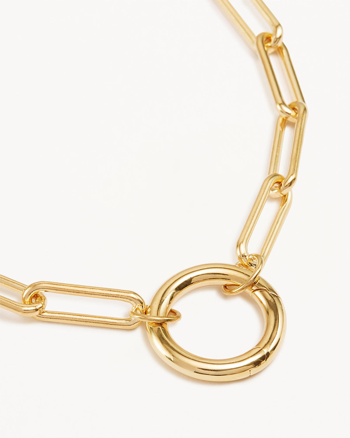 Elegant Gold Paperclip Chain Necklace