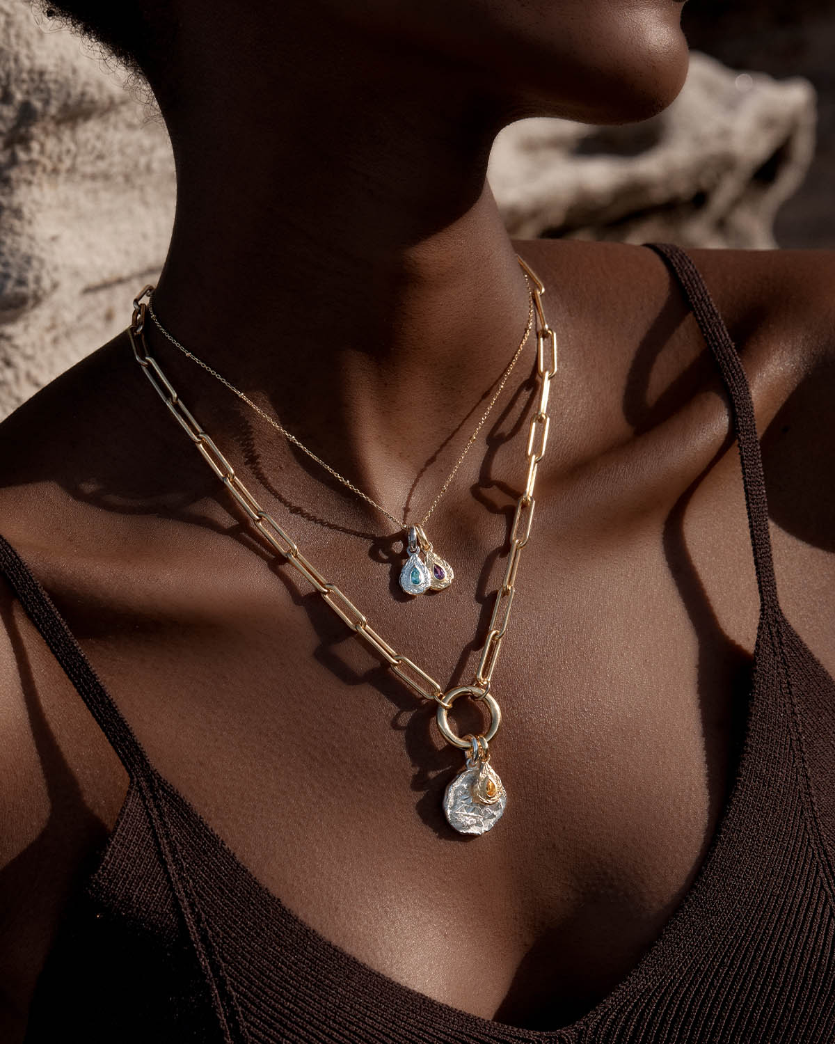 Elegant Gold Paperclip Chain Necklace 5