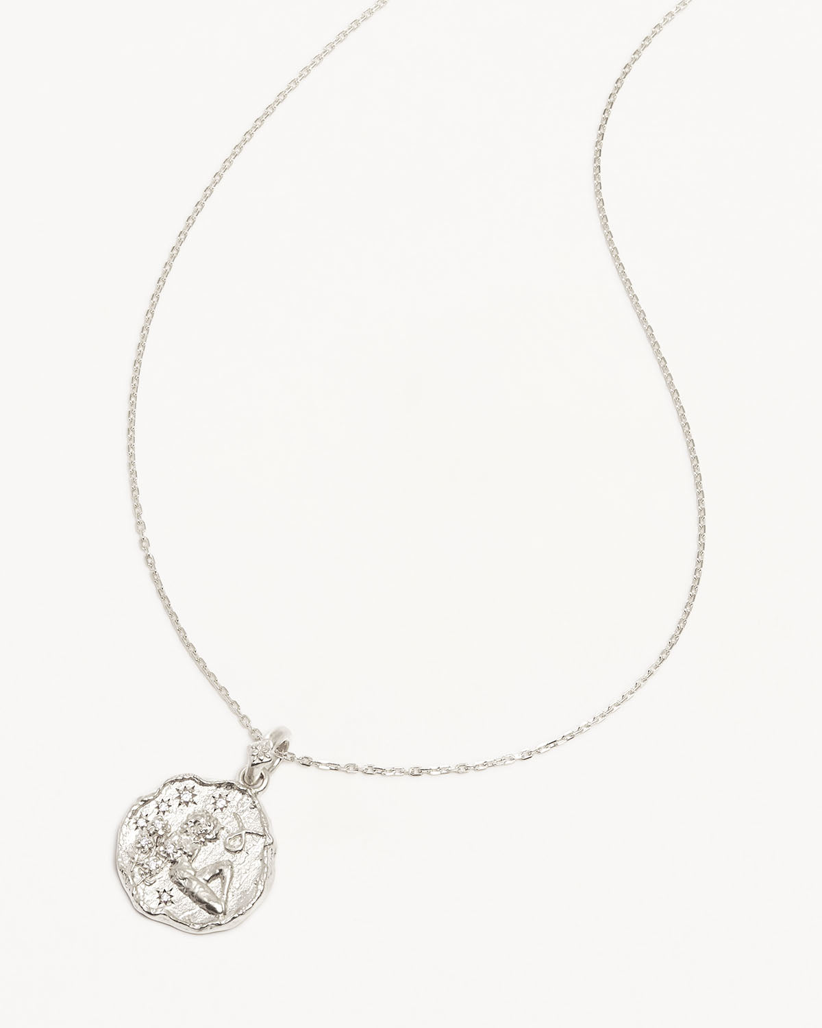 0.10 TCW Round Lab Grown Diamond Taurus Pendant Necklace 1