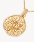 Load image into Gallery viewer, 0.1 TCW Round Lab Grown Diamond Leo Zodiac Pendant Necklace 2
