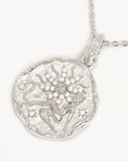 Load image into Gallery viewer, Round Diamond Charm Pendant Necklace - Leo
