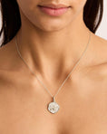 Load image into Gallery viewer, Virgo Zodiac Round Lab-Grown Diamond Pendant Necklace
