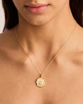 Load image into Gallery viewer, 0.10 TCW Gold Libra Zodiac Pendant Necklace
