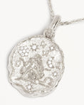 Load image into Gallery viewer, Libra Zodiac Round Diamond Pendant Necklace - Elegant Lab Grown Design 2
