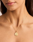 Load image into Gallery viewer, 0.1TCW Gold Vermeil Zodiac Necklace - Capricorn
