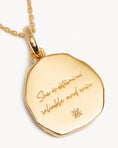 Load image into Gallery viewer, 0.1TCW Gold Vermeil Zodiac Necklace - Capricorn
