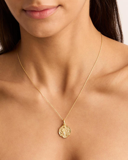 Ethereal Aquarius 0.10 TCW Round Lab-Grown Diamond Zodiac Necklace 4