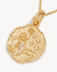 Load image into Gallery viewer, Ethereal Aquarius 0.10 TCW Round Lab-Grown Diamond Zodiac Necklace
