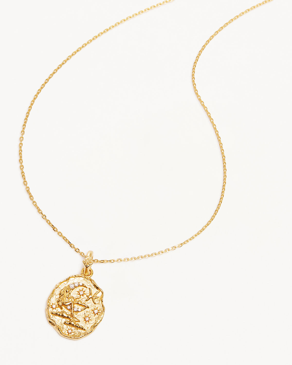 Ethereal Pisces Zodiac Necklace with 0.05 TCW Round Lab Grown Diamond 1