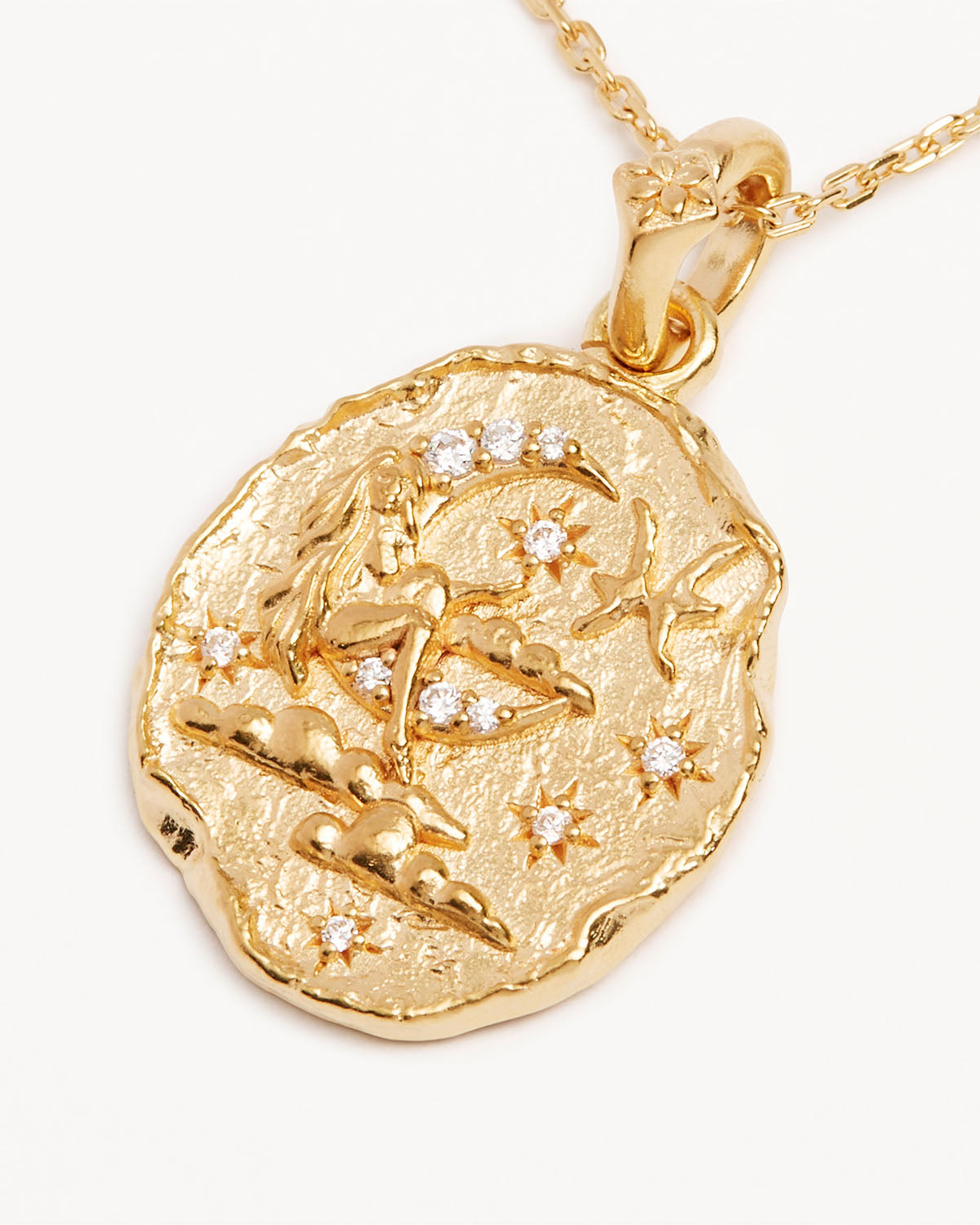 Ethereal Pisces Zodiac Necklace with 0.05 TCW Round Lab Grown Diamond 2