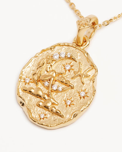 Ethereal Pisces Zodiac Necklace with 0.05 TCW Round Lab Grown Diamond 2