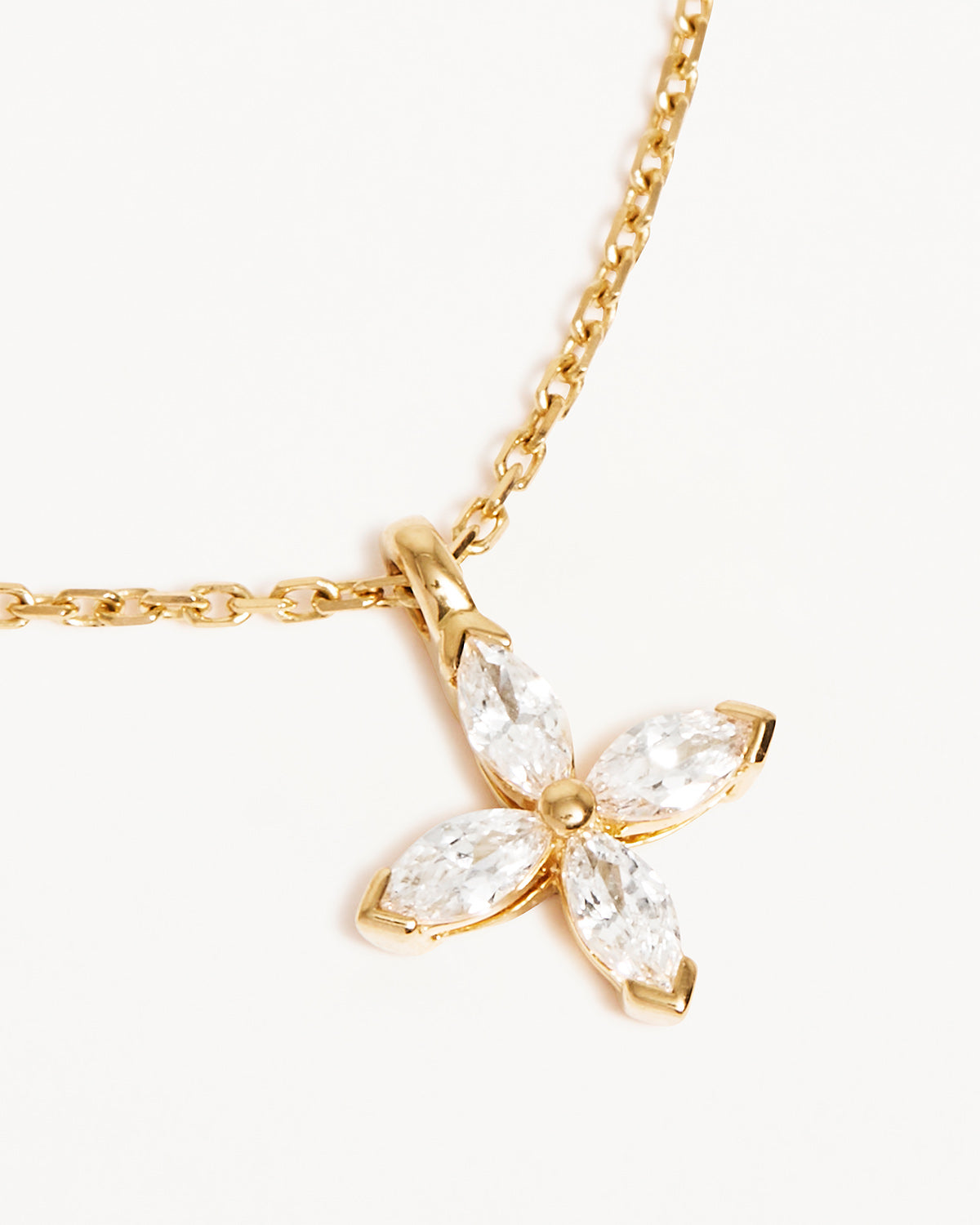 0.24 TCW Marquise Lab Grown Diamond Floral Necklace