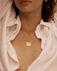 Load image into Gallery viewer, 0.12 TCW Round & Baguette Lab Grown Diamond Medallion Necklace
