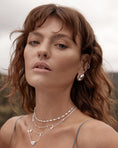 Load image into Gallery viewer, Elevate Elegance: 0.05 TCW Round Lab Grown Diamond Double Chain Choker
