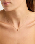 Load image into Gallery viewer, 0.30 Carat Round Lab Grown Diamond Solitaire Necklace in Lustrous Gold
