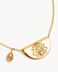 Load image into Gallery viewer, Ethereal 0.20 TCW Round Purple Amethyst Solid Gold Pendant Necklace
