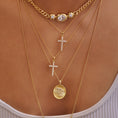 Load image into Gallery viewer, Elegant 0.3 TCW Round Lab-Grown Diamond Cross Necklace
