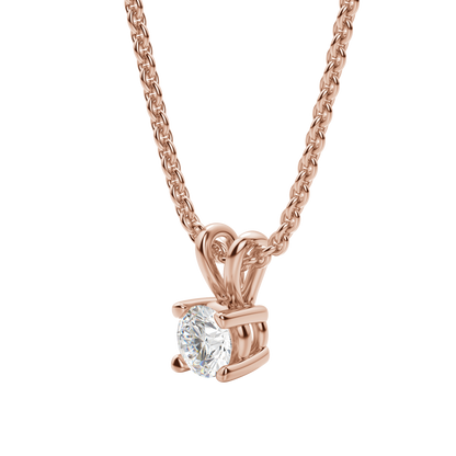 1.0 CT Round Lab-Grown Diamond Solitaire Pendant Necklace in Gold 4