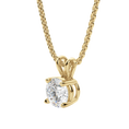 Load image into Gallery viewer, 1.0 CT Round Lab-Grown Diamond Solitaire Pendant Necklace in Gold 2
