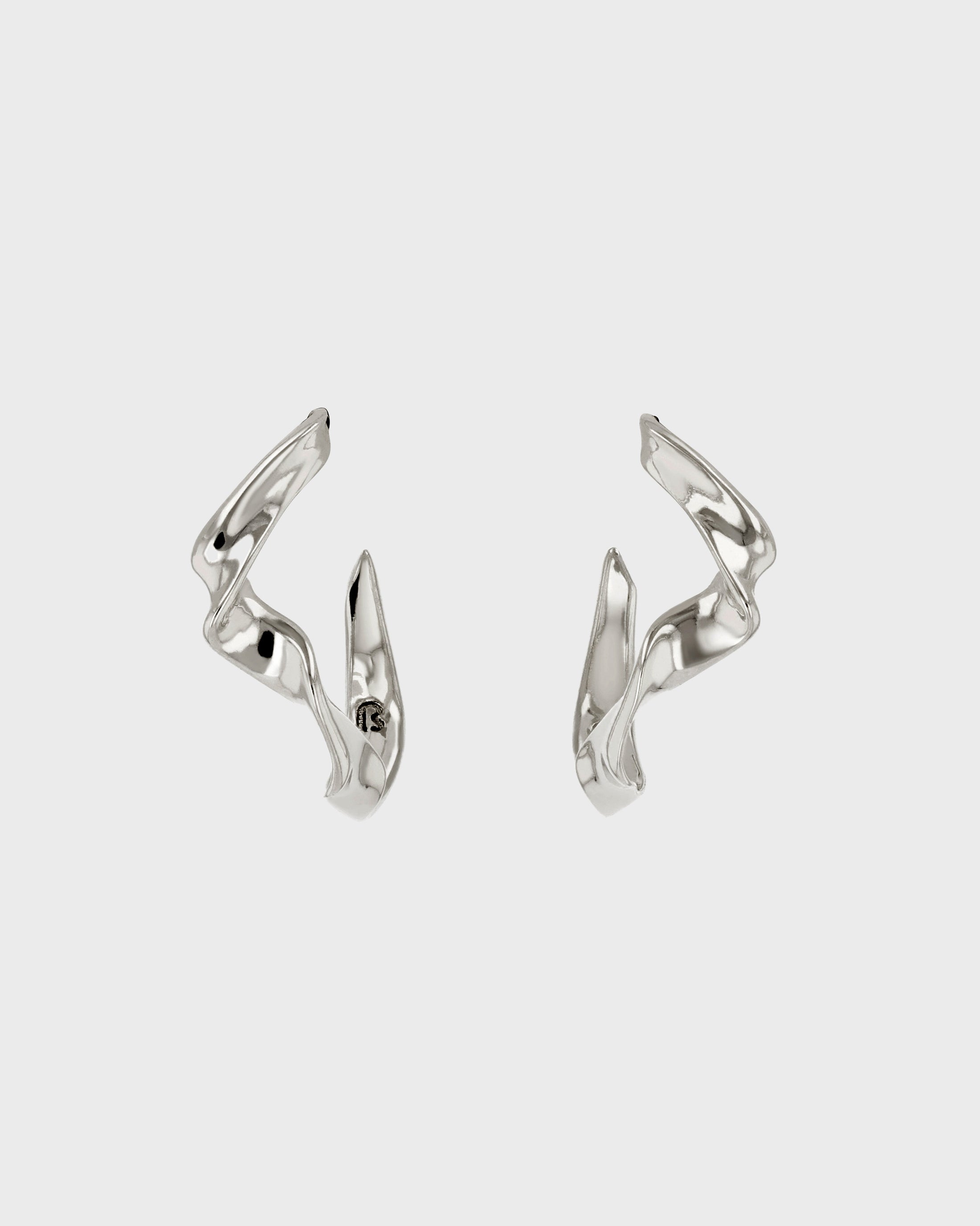 Shaped Fine Hoops Earring