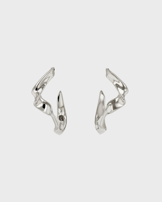 Shaped Fine Hoops Earring