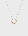 Load image into Gallery viewer, Elegant Uneven Gold Circle Pendant Necklace
