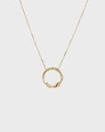 Load image into Gallery viewer, Elegant Uneven Gold Circle Pendant Necklace
