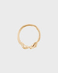 Load image into Gallery viewer, Elegant Twisted Gold Hoop Earring
