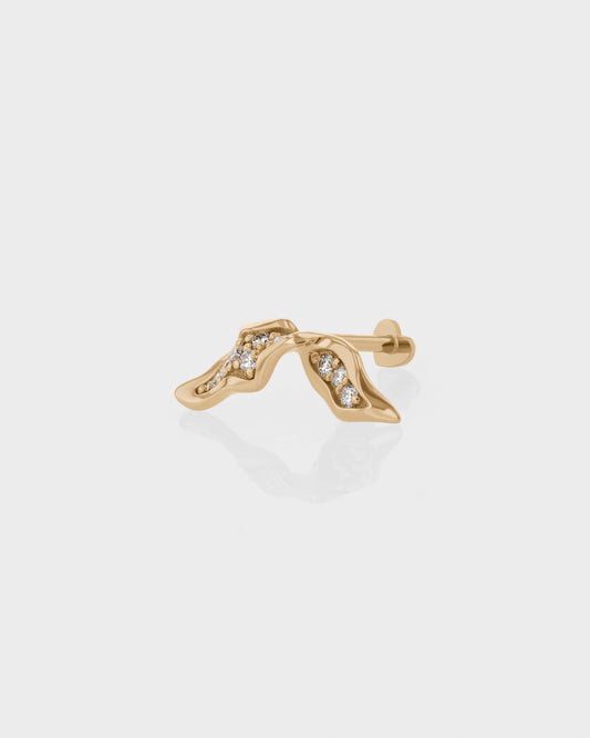0.02 TCW Round Lab Grown Diamond Stud Earrings 1