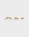 Load image into Gallery viewer, 0.03 Carat Round Lab Grown Diamond Leaf Stud Earrings
