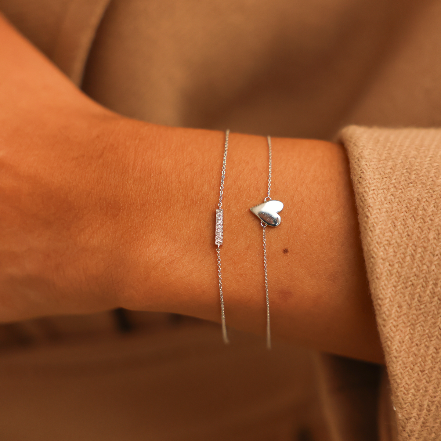 Solitaire Bezel-1.0 CT Oval Lab Grown Diamond Bracelets