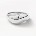 Load image into Gallery viewer, Sculpted Silver Wave Ring
