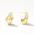 Load image into Gallery viewer, Gold Sculpted Earrings
