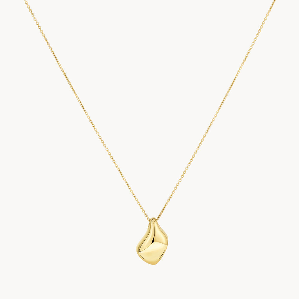 Golden Teardrop Elegance Necklace