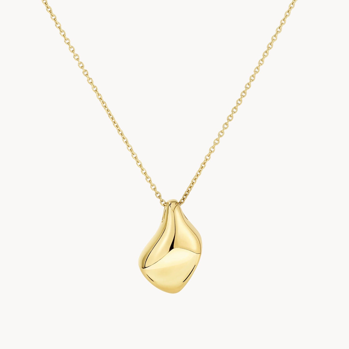 Golden Teardrop Elegance Necklace 1