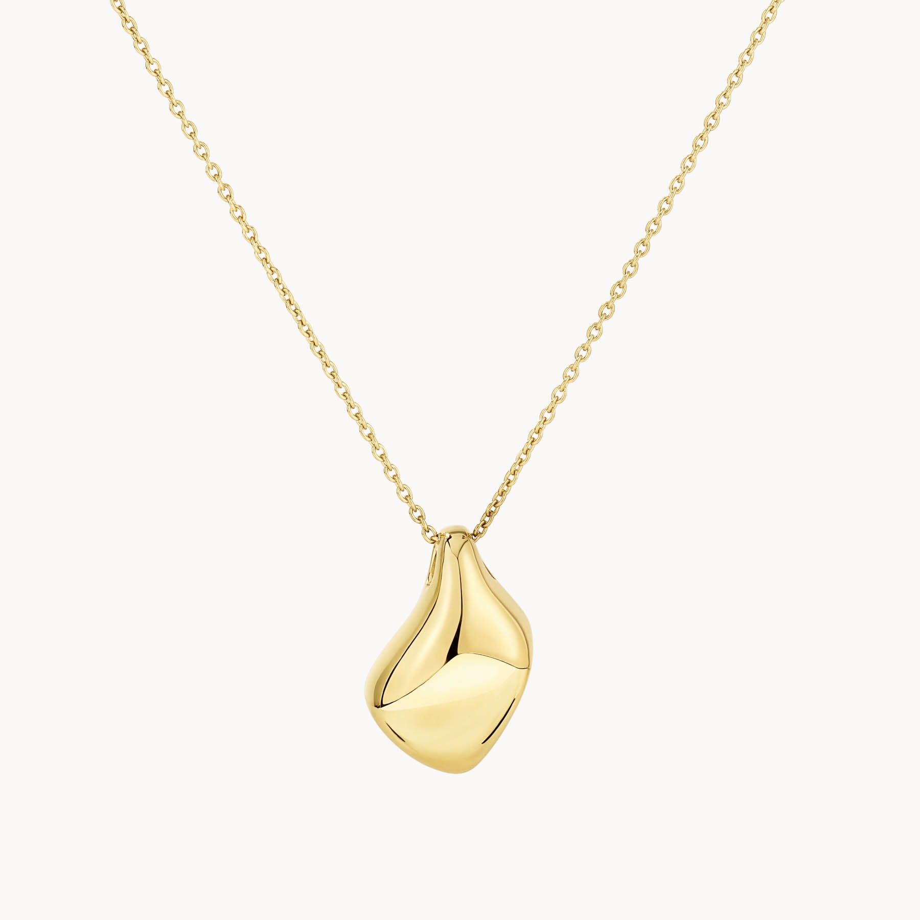 Golden Teardrop Elegance Necklace 1