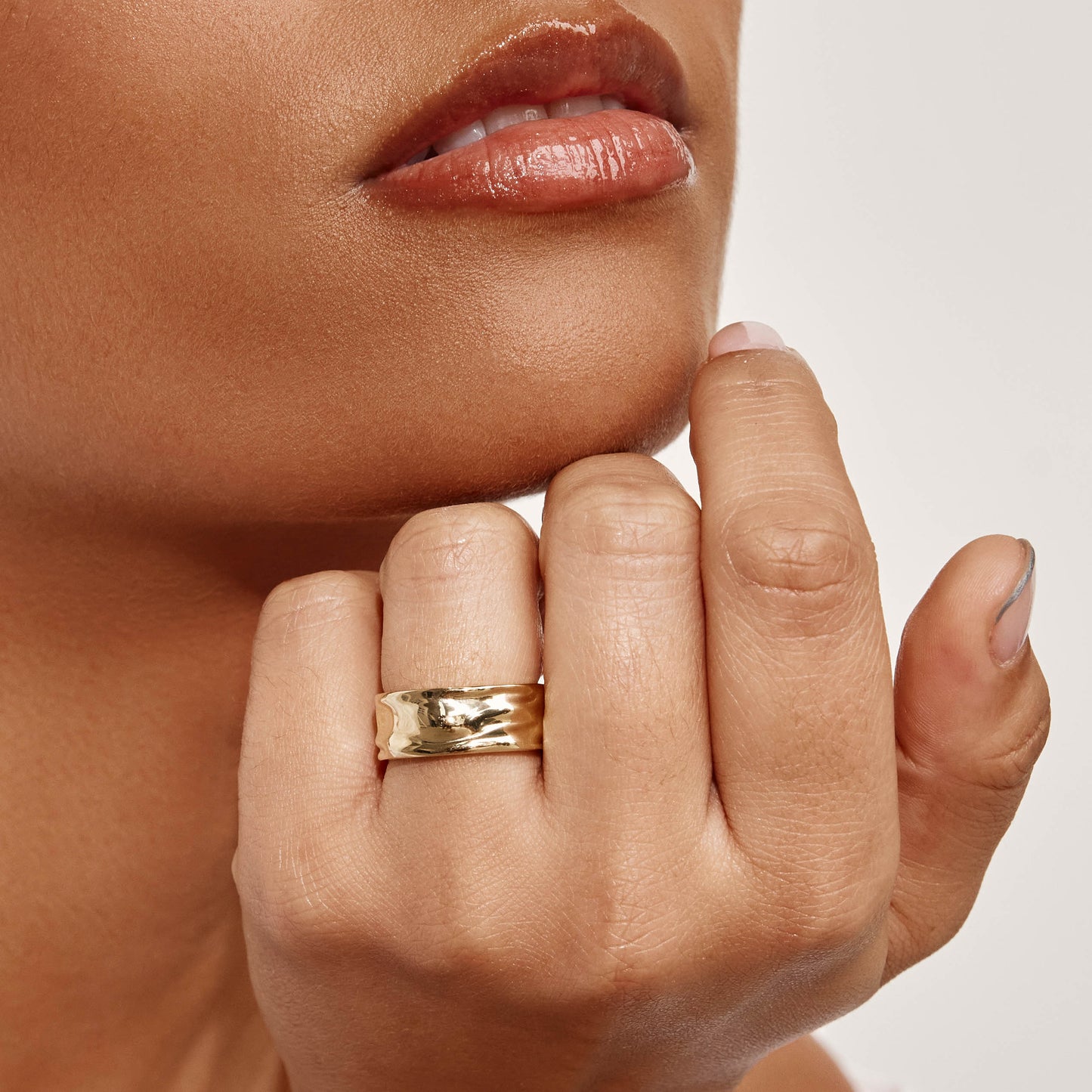 Uneven Shaped Wedding Band 2