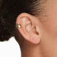 Load image into Gallery viewer, Sculpted Gold Ear Cuff - Bold Hammered Design
