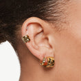 Load image into Gallery viewer, Sculpted Gold Ear Cuff - Bold Hammered Design
