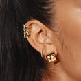 Load image into Gallery viewer, Sculpted Gold Ear Cuff - Bold Hammered Design
