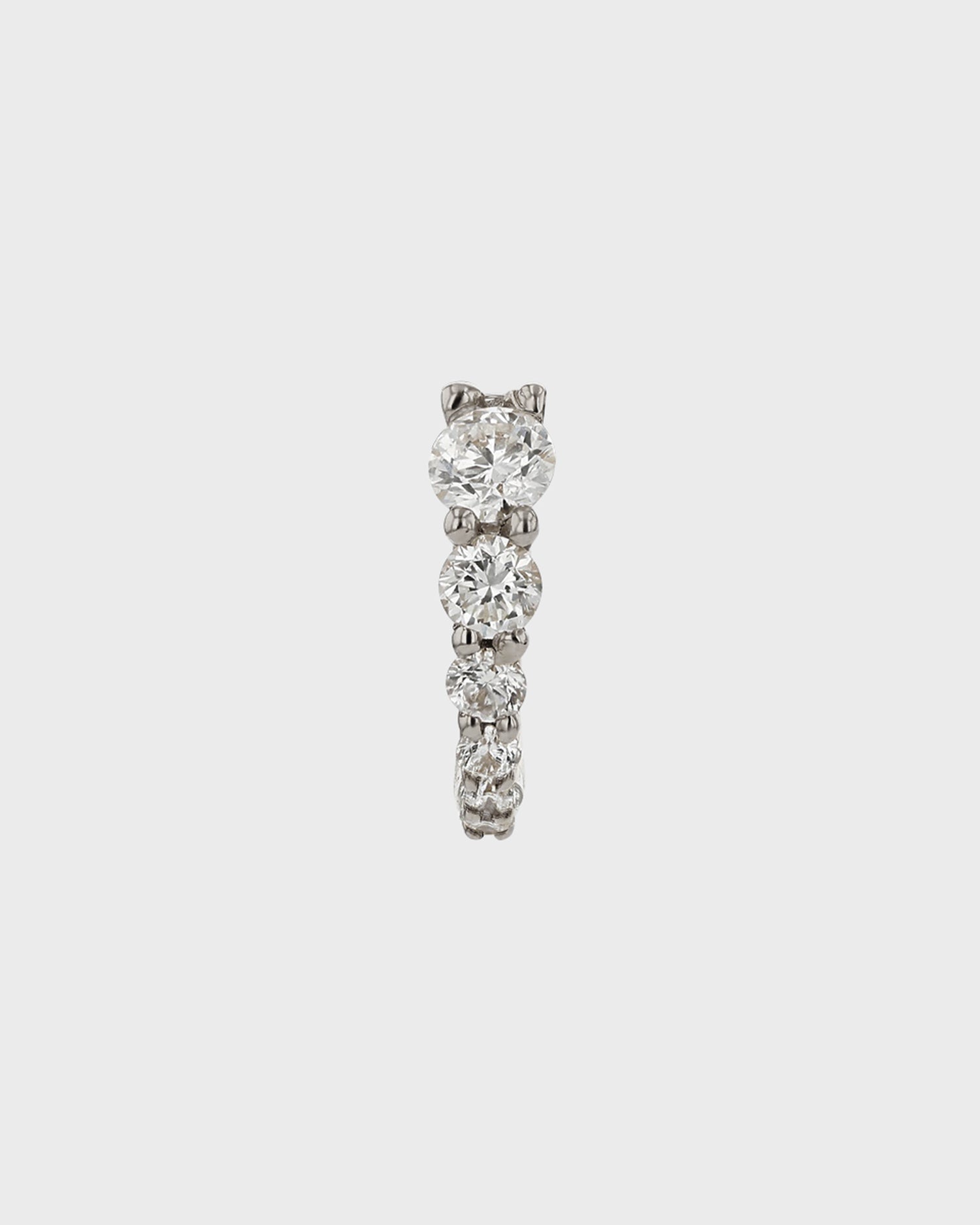 Elegant 0.10 TCW Round Lab Grown Diamond Hoop Earrings 6
