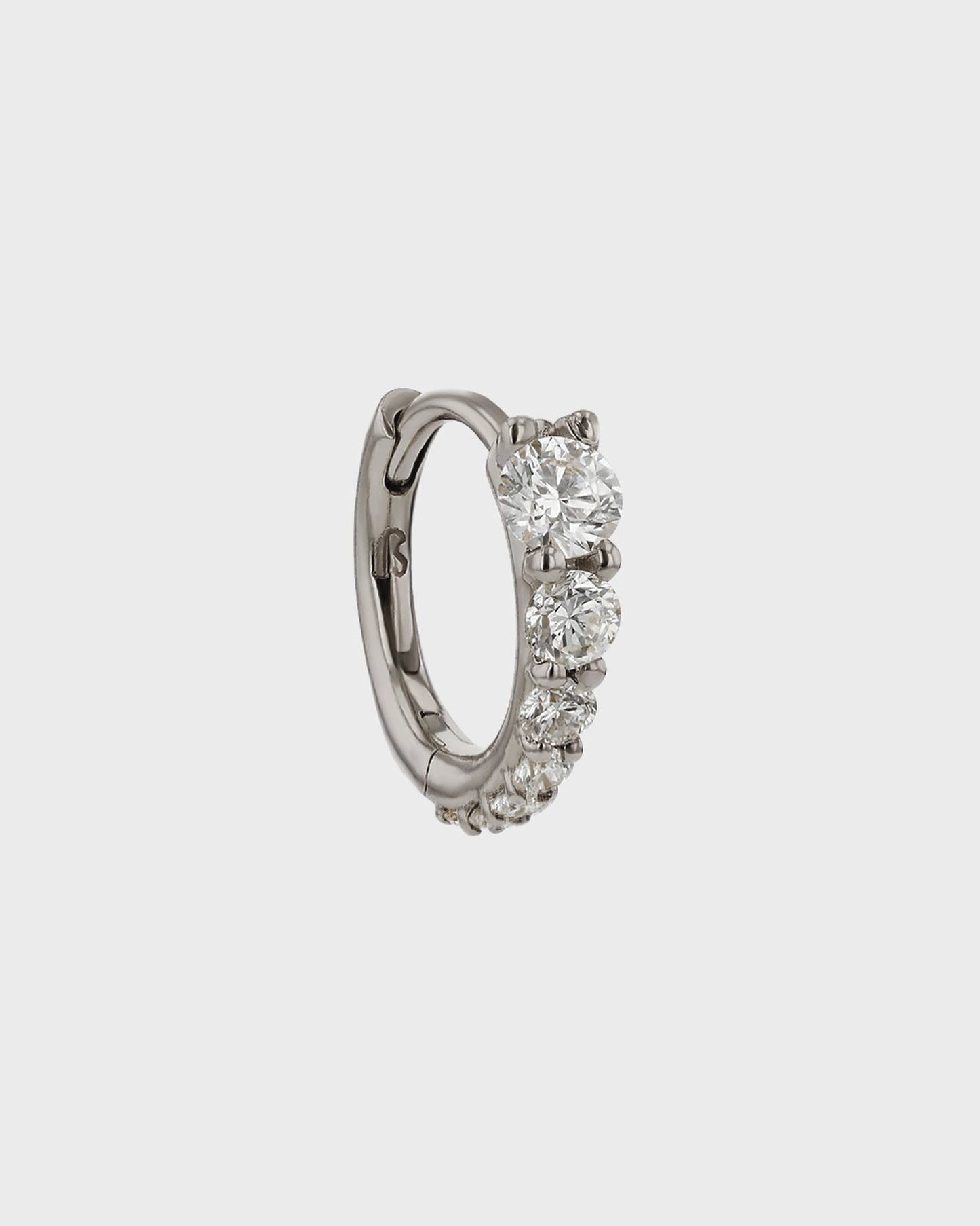 Elegant 0.10 TCW Round Lab Grown Diamond Hoop Earrings 4