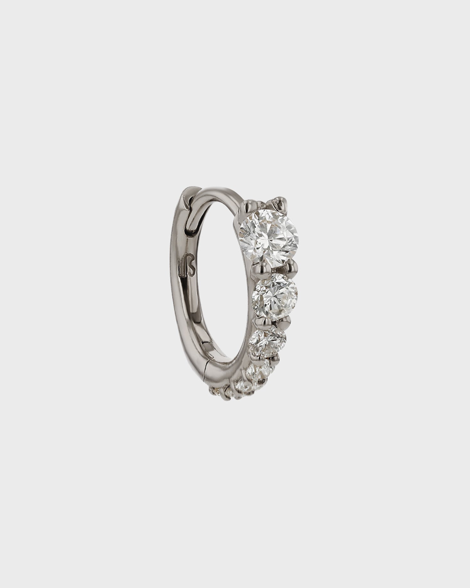 Elegant 0.10 TCW Round Lab Grown Diamond Hoop Earrings 4
