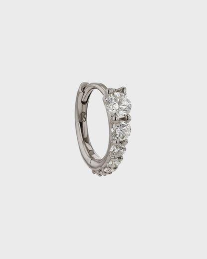 Elegant 0.10 TCW Round Lab Grown Diamond Hoop Earrings 4
